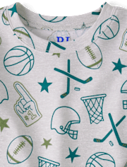 Boys Sports Snug Fit Cotton Pajamas