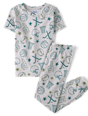 Boys Sports Snug Fit Cotton Pajamas