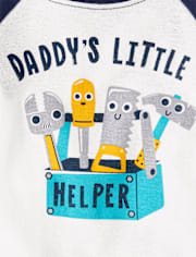 Baby And Toddler Boys Daddy's Little Helper Snug Fit Cotton Pajamas Pack 2-Pack