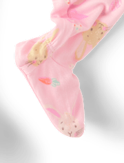 Pyjama une pièce assorti pour bébés et petites filles, motif Pâques - Ultra doux