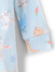 Baby And Toddler Boys Matching Family Easter Footed One Piece Pajamas - Super Soft