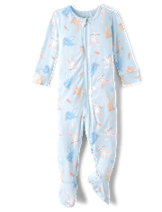Baby And Toddler Boys Matching Family Easter Footed One Piece Pajamas - Super Soft