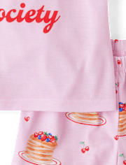 Girls Pancake Society Pajamas