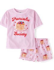 Girls Pancake Society Pajamas