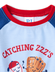 Baby And Toddler Boys Baseball Pajamas