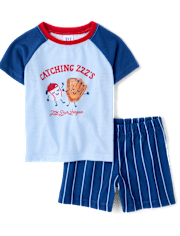 Baby And Toddler Boys Baseball Pajamas