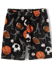 Boys Sports Pajama Shorts - Cozy Fleece