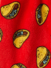 Boys Taco Pajama Shorts - Cozy Fleece