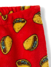 Boys Taco Pajama Shorts - Cozy Fleece