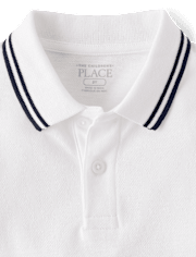 Baby And Toddler Boys Tipping Soft Pique Polo