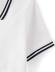 Baby And Toddler Boys Tipping Soft Pique Polo