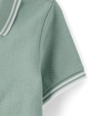 Baby And Toddler Boys Tipping Soft Pique Polo