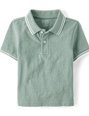 Baby And Toddler Boys Tipping Soft Pique Polo