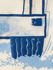 Baby And Toddler Boys Puff Print Construction Vehicle Tee