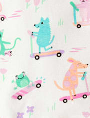Baby And Toddler Girls Animal Snug Fit Cotton Pajamas