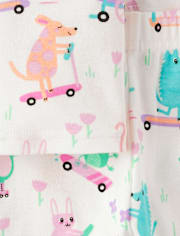 Baby And Toddler Girls Animal Snug Fit Cotton Pajamas