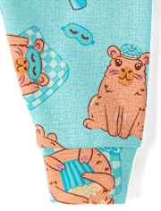 Baby And Toddler Girls Capybara Snug Fit Cotton Pajamas