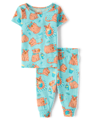Baby And Toddler Girls Capybara Snug Fit Cotton Pajamas