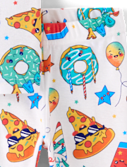 Baby And Toddler Boys Birthday Food Snug Fit Cotton Pajamas