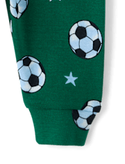 Baby And Toddler Boys Big Soccer Goals Snug Fit Cotton Pajamas
