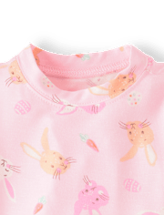 Pyjamas de Pâques assortis pour bébés et petites filles - Ultra doux