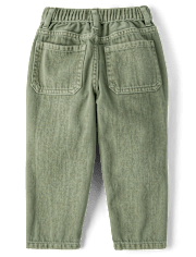 Baby And Toddler Boys Garment Dyed Barrel Jeans