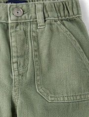 Baby And Toddler Boys Garment Dyed Barrel Jeans