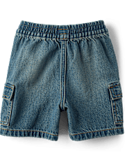 Baby And Toddler Boys Pull On Cargo Jean Shorts