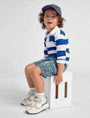 Baby And Toddler Boys Pull On Cargo Jean Shorts