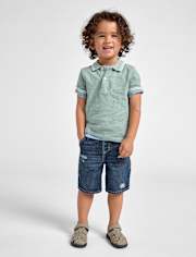 Baby And Toddler Boys Ripped Baggy Utility Jorts