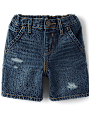 Baby And Toddler Boys Ripped Baggy Utility Jorts