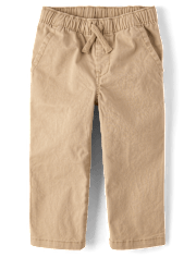 Baby And Toddler Boys Stretch Straight Pull On Chino Pants