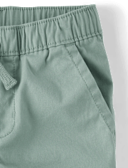 Baby And Toddler Boys Stretch Straight Pull On Chino Pants
