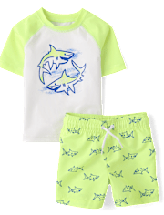 Maillot de bain anti-UV imprimé pour bébés et petits garçons