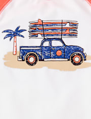 Baby And Toddler Boys Print Rashguard Swimsuit