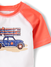 Baby And Toddler Boys Print Rashguard Swimsuit