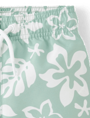 Baby And Toddler Boys Tropical Swim Trunks