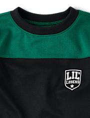 Baby And Toddler Boys Quick Dry Colorblock Mesh Football Top