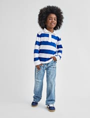 Baby And Toddler Striped Rugby Polo