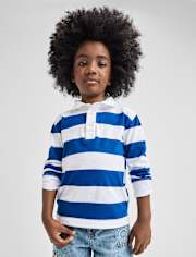 Baby And Toddler Striped Rugby Polo