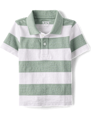 Baby And Toddler Boys Striped Soft Pique Polo
