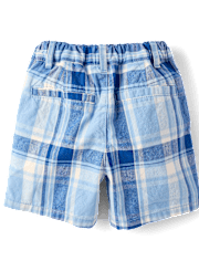 Baby And Toddler Boys Plaid Chino Shorts