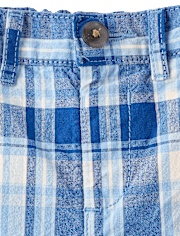 Baby And Toddler Boys Plaid Chino Shorts