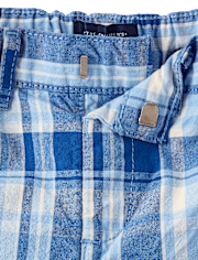 Baby And Toddler Boys Plaid Chino Shorts
