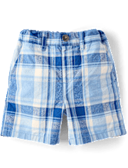 Baby And Toddler Boys Plaid Chino Shorts