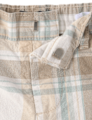 Baby And Toddler Boys Plaid Chino Shorts
