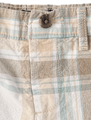 Baby And Toddler Boys Plaid Chino Shorts