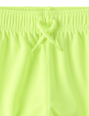 Short de sport en maille à séchage rapide avec bandes latérales pour bébés et petits garçons