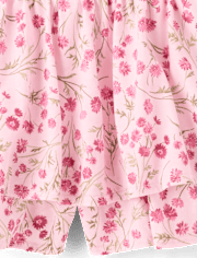 Toddler Girls Floral Tiered Ruffle Skort