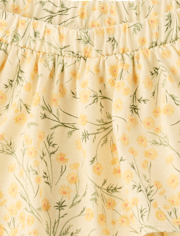 Toddler Girls Floral Tiered Ruffle Skort